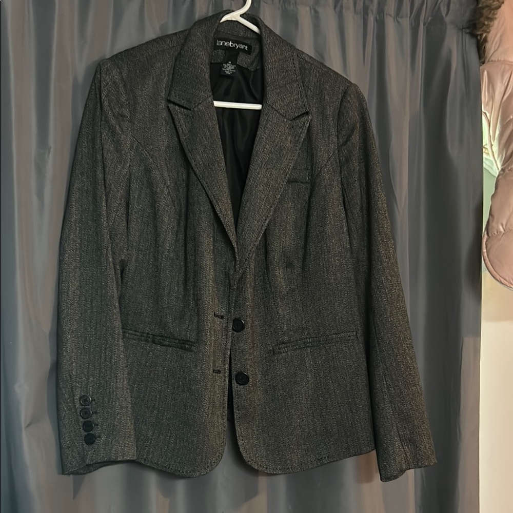 Lane Bryant Charcoal Blazer